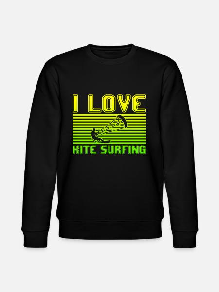 I love kite surfing - Stanley/Stella CHANGER Unisex Organic Sweatshirt - black