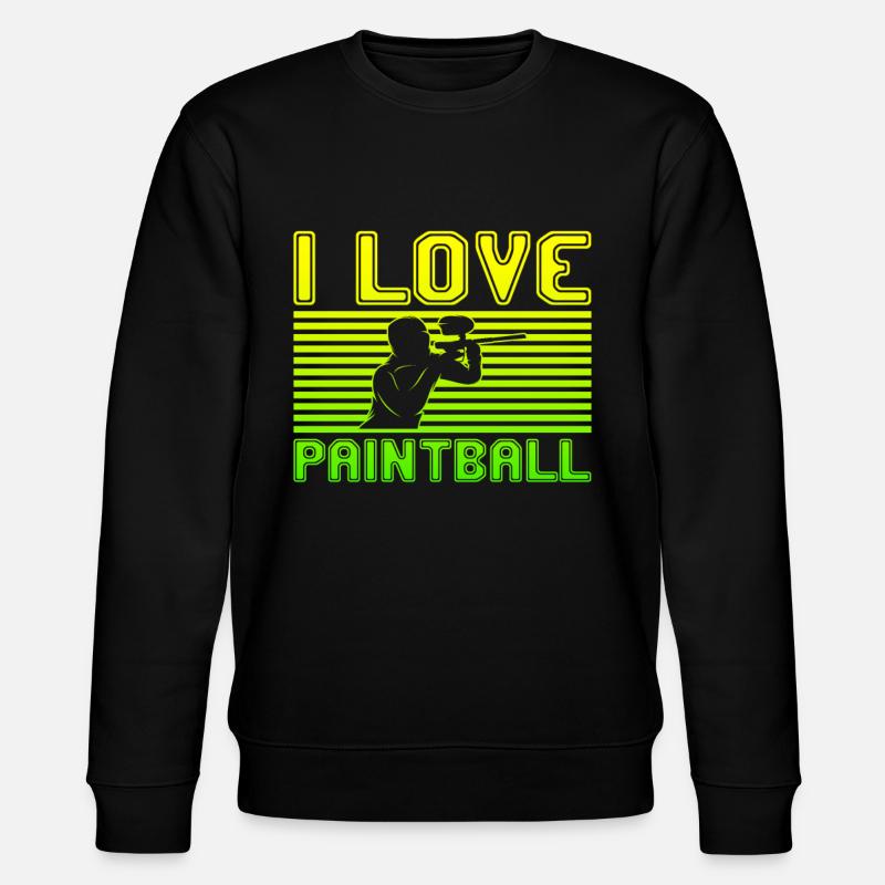 I love paintball - Stanley/Stella CHANGER Unisex Organic Sweatshirt - black