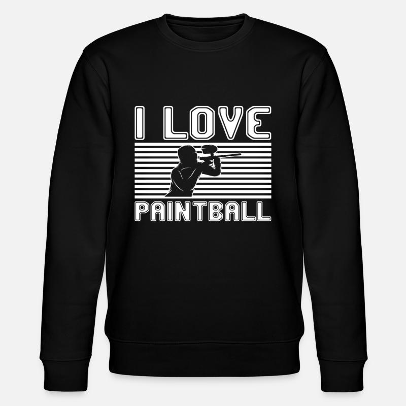 I love paintball - Stanley/Stella CHANGER Unisex Organic Sweatshirt - black