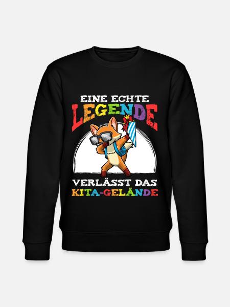 Schulkind Einschulung Fuchs - Stanley/Stella Unisex Bio-Sweatshirt CHANGER - Schwarz