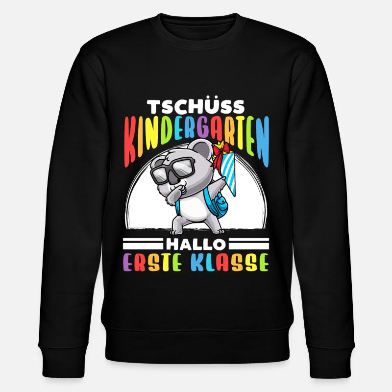 Schulkind Einschulung Koala - Stanley/Stella Unisex Bio-Sweatshirt CHANGER  - Schwarz