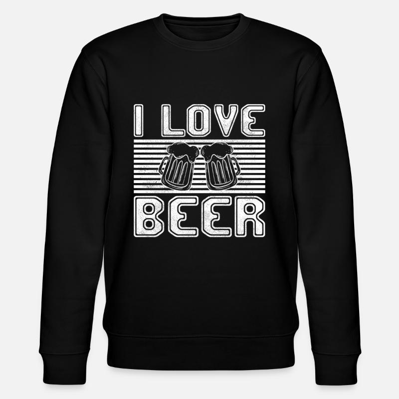 I love beer - Stanley/Stella Unisex Bio-Sweatshirt CHANGER - Schwarz