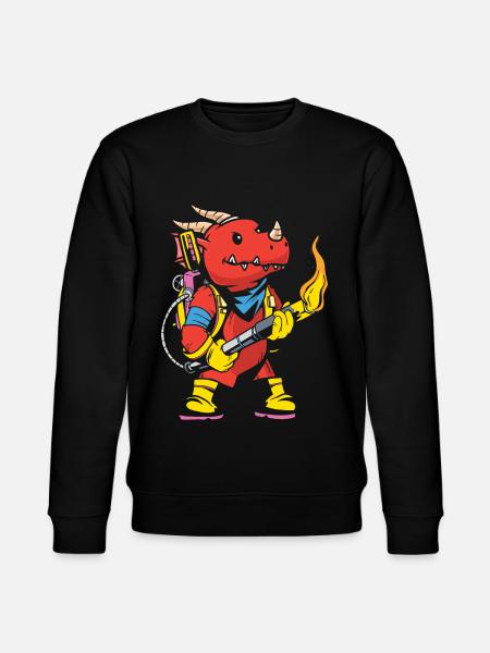 Flamethrower Lover Flamethrower Hot Burn - Stanley/Stella CHANGER Unisex Organic Sweatshirt - black