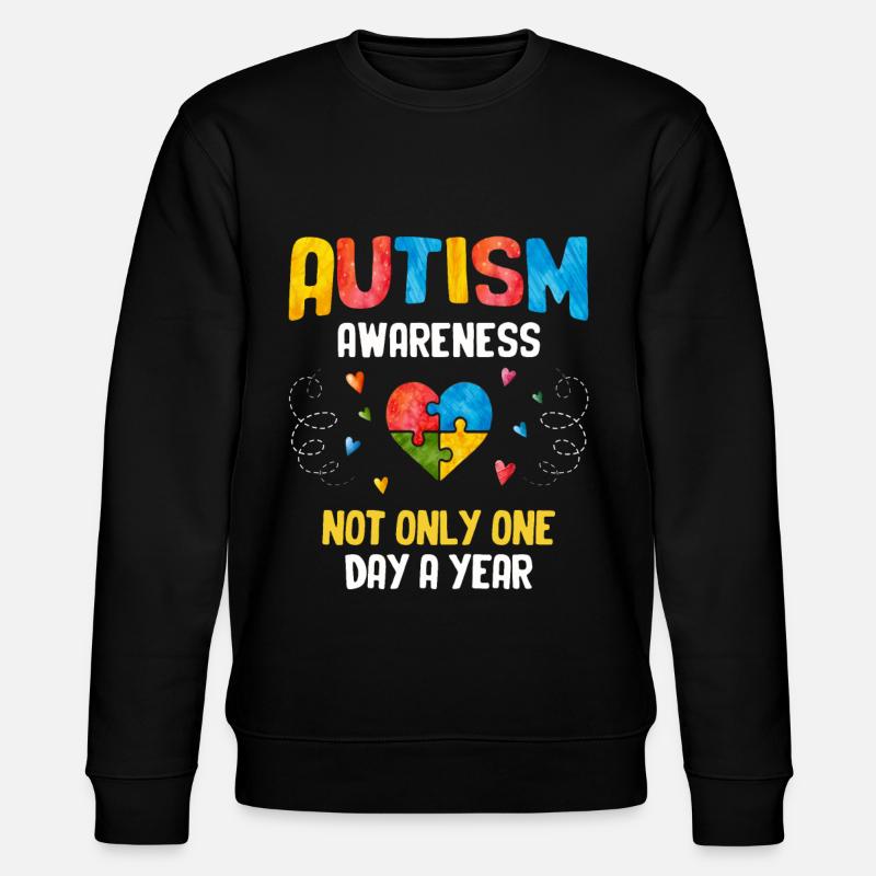 Autismus - Stanley/Stella Unisex Bio-Sweatshirt CHANGER  - Schwarz