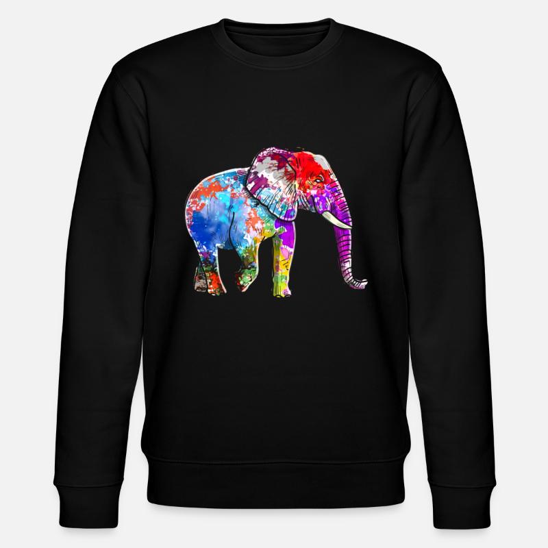 Éléphant - Sweat bio CHANGER Stanley/Stella Unisexe - noir