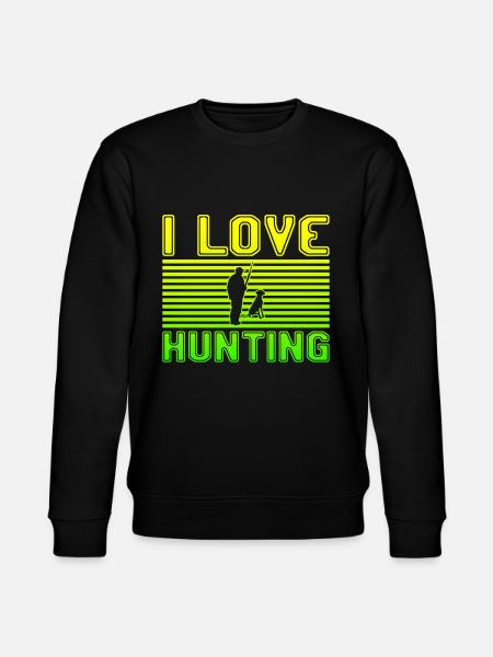 I love hunting - Stanley/Stella CHANGER Unisex Organic Sweatshirt - black