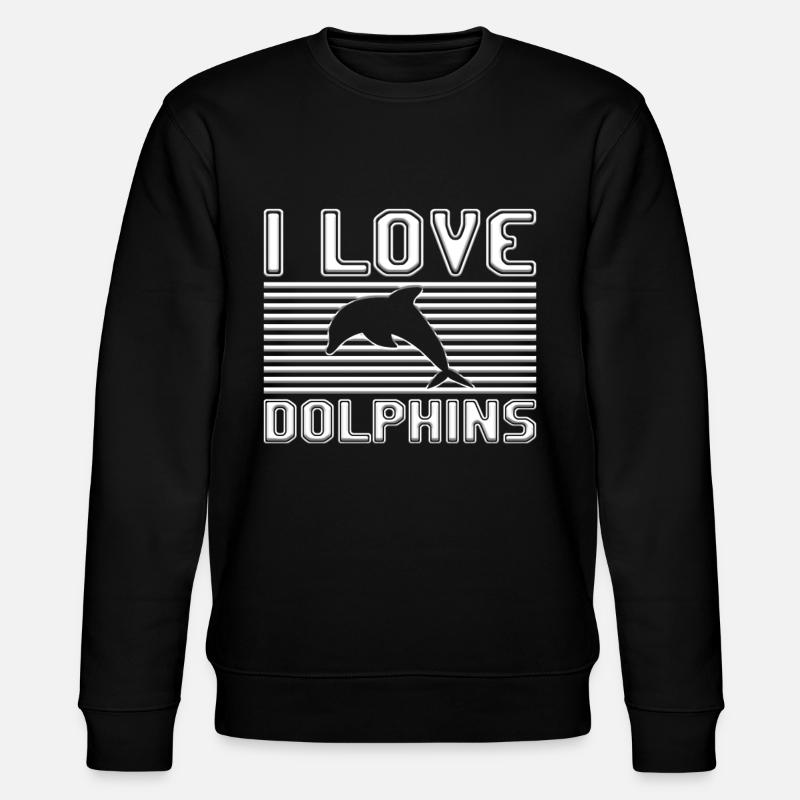 J’adore les dauphins - Sweat bio CHANGER Stanley/Stella Unisexe - noir