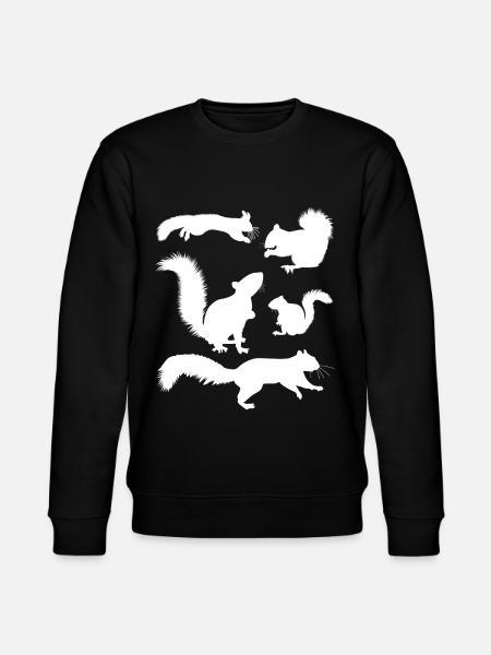 Squirrel, cute squirrel lover, - Stanley/Stella CHANGER Unisex Organic Sweatshirt - black