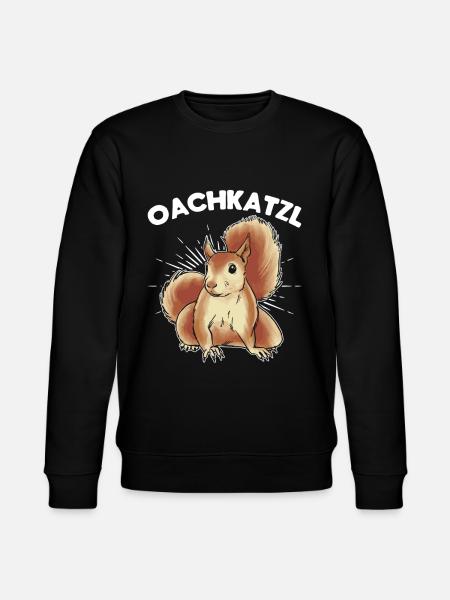 Squirrel, cute squirrel lover, - Stanley/Stella CHANGER Unisex Organic Sweatshirt - black