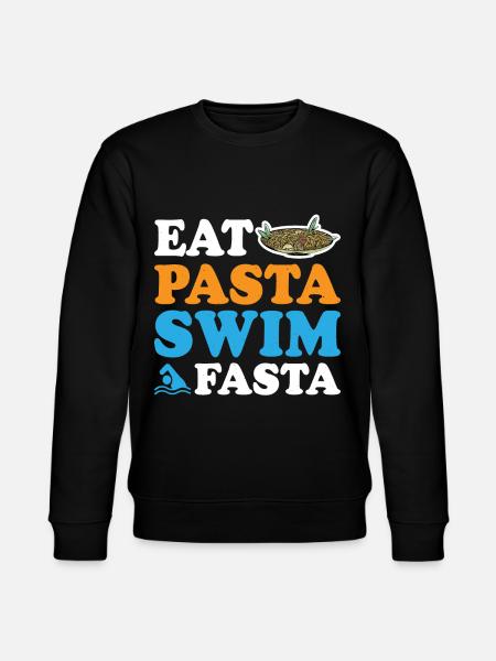 Eat Pasta Swim Fasta 9 - Stanley/Stella CHANGER Unisex Organic Sweatshirt - black