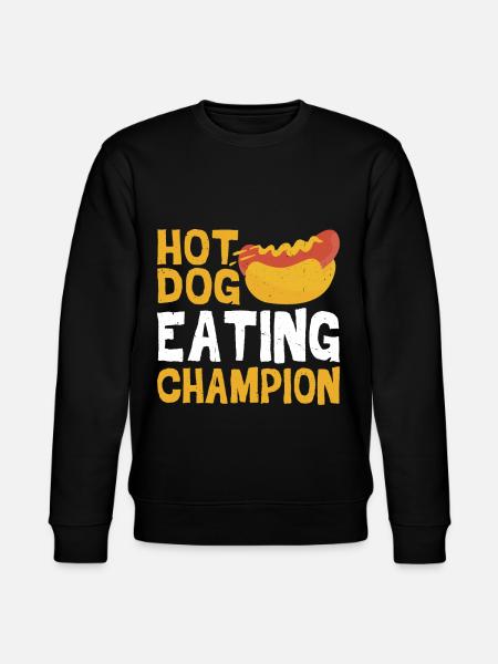 Hot Dog Eating Champion 4 - Stanley/Stella CHANGER Unisex Organic Sweatshirt - black