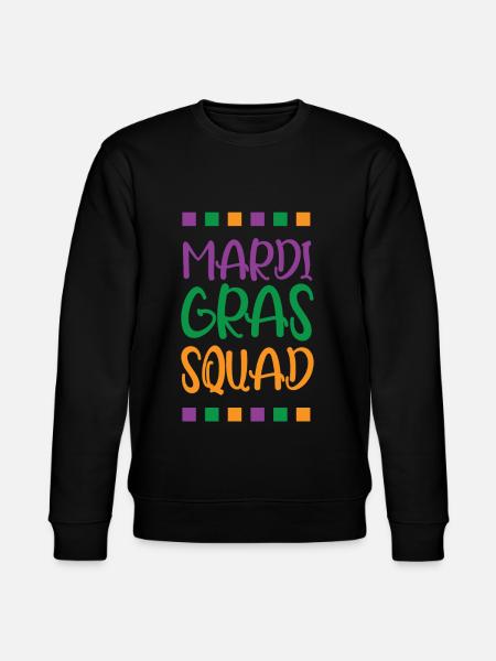 Mardi Gras Squad - Stanley/Stella CHANGER Unisex Organic Sweatshirt - black