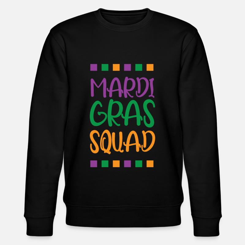 Mardi Gras Squad - Stanley/Stella Unisex Bio-Sweatshirt CHANGER  - Schwarz