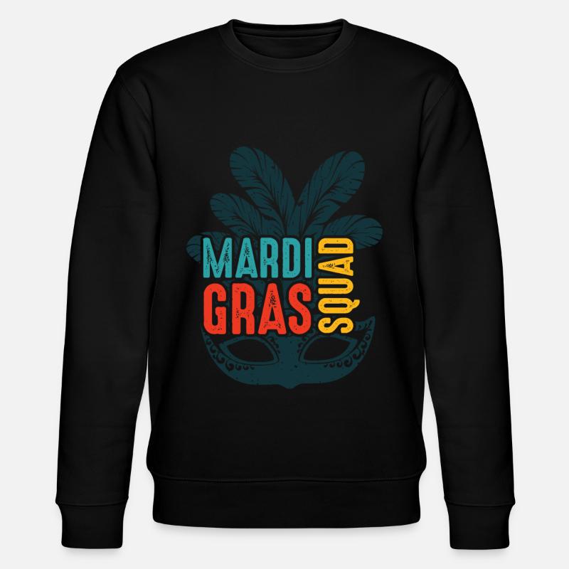 Mardi Gras Squad - Stanley/Stella Unisex Bio-Sweatshirt CHANGER  - Schwarz