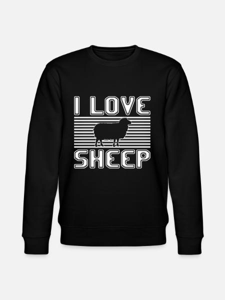 I love sheep - Stanley/Stella CHANGER Unisex Organic Sweatshirt - black