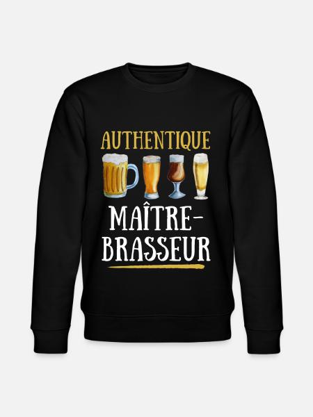 AUTHENTIQUE MAÏTRE BRASSEUR - Sweat bio CHANGER Stanley/Stella Unisexe - noir