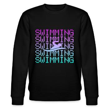 Swim - Stanley/Stella CHANGER Unisex Organic Sweatshirt - black - Front - Nik (191cm) & Marisol (170cm)