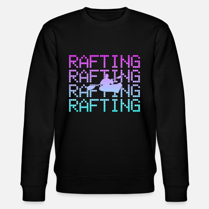 rowing rafting - Stanley/Stella CHANGER Unisex Organic Sweatshirt - black