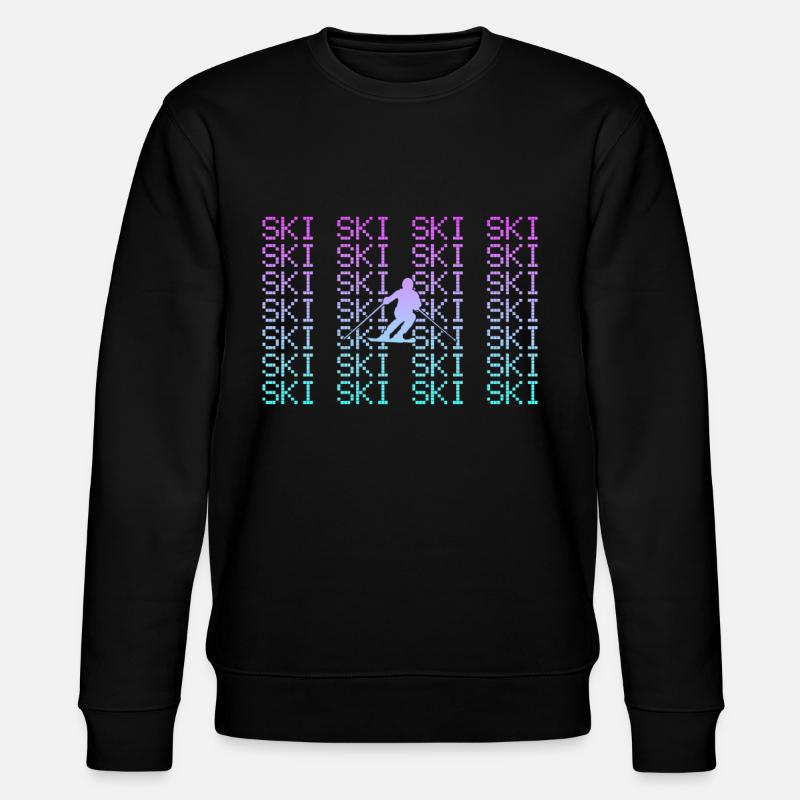 Ski - Stanley/Stella Unisex Bio-Sweatshirt CHANGER  - Schwarz