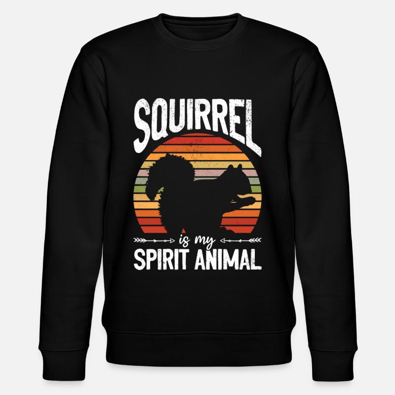 L’écureuil est mon - Sweat bio CHANGER Stanley/Stella Unisexe - noir