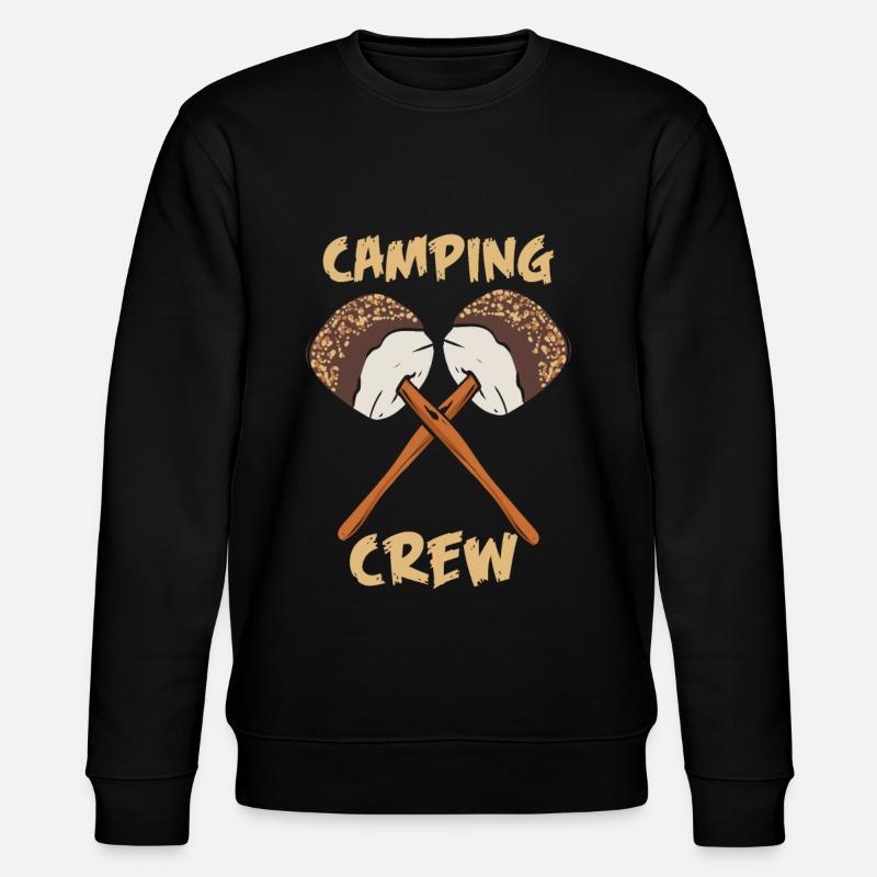 Camping Crew Camper Gift - Stanley/Stella CHANGER Unisex Organic Sweatshirt - black