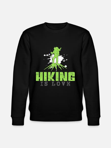 Hiking Saying - Stanley/Stella CHANGER Unisex Organic Sweatshirt - black