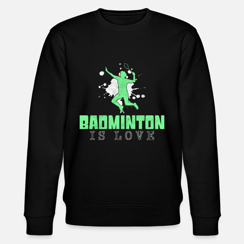 Badminton - Sweat bio CHANGER Stanley/Stella Unisexe - noir