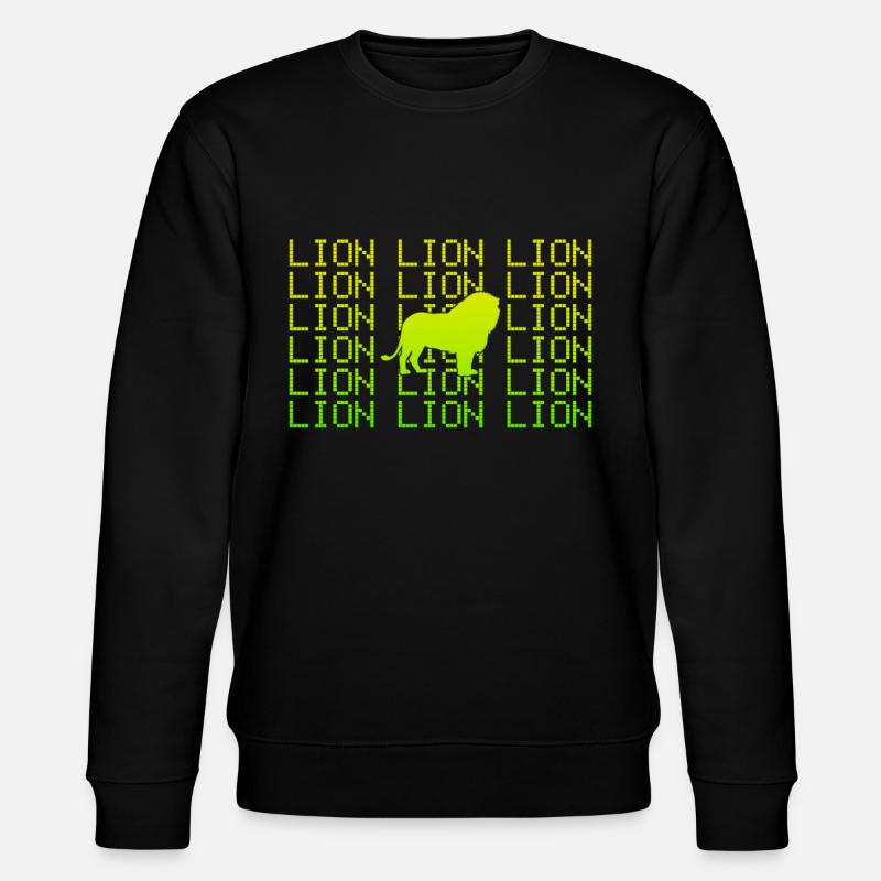 Löwe - Stanley/Stella Unisex Bio-Sweatshirt CHANGER  - Schwarz