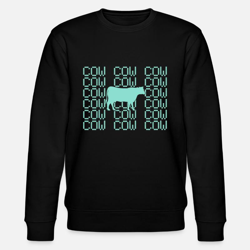 Cow - Stanley/Stella CHANGER Unisex Organic Sweatshirt - black