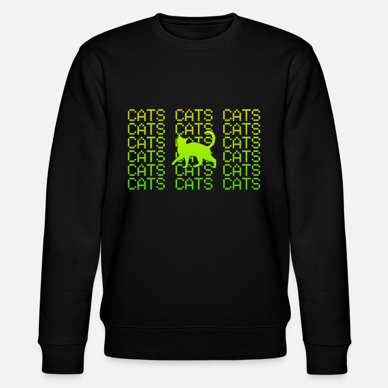 Cat - Stanley/Stella CHANGER Unisex Organic Sweatshirt - black