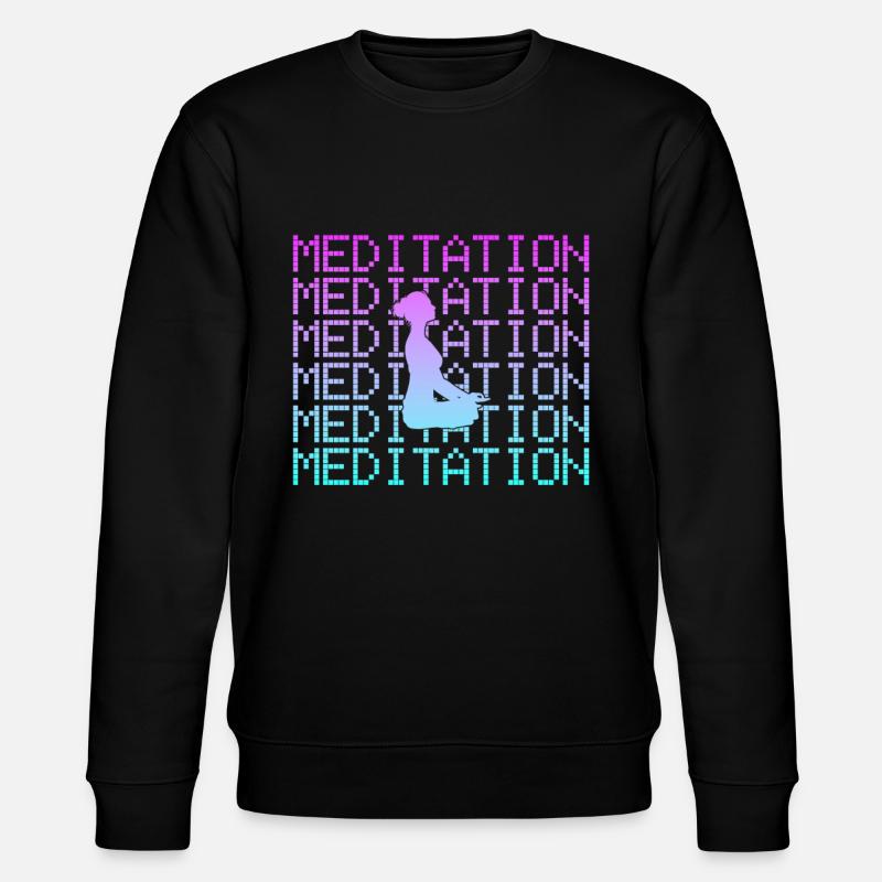 Meditation - Stanley/Stella CHANGER Unisex Organic Sweatshirt - black
