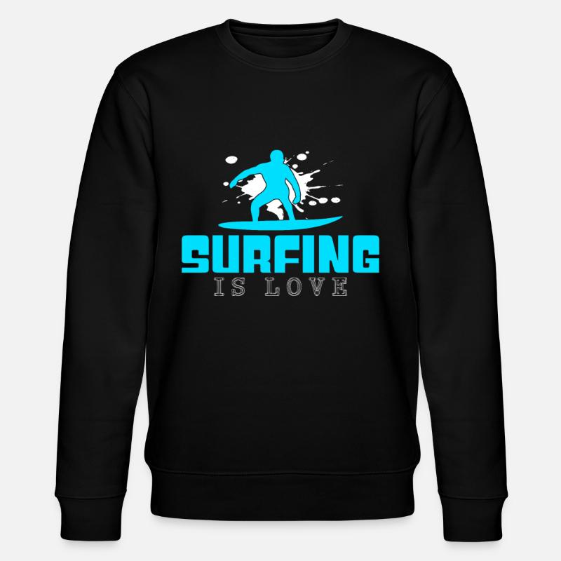 Dicton surf - Sweat bio CHANGER Stanley/Stella Unisexe - noir