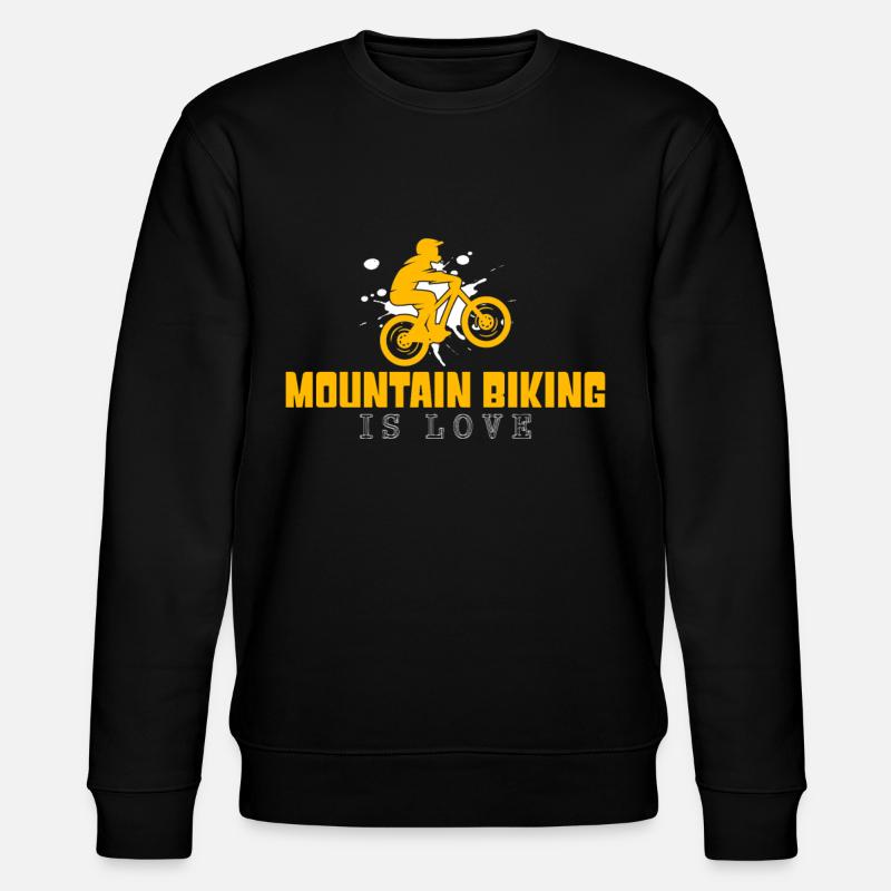 mountain biking - Stanley/Stella Unisex Bio-Sweatshirt CHANGER  - Schwarz