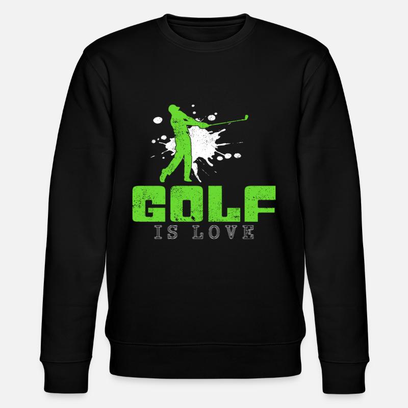 Golf Saying - Stanley/Stella CHANGER Unisex Organic Sweatshirt - black