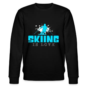 Dicton de ski - Sweat bio CHANGER Stanley/Stella Unisexe - noir - Devant - Nik (191cm) & Marisol (170cm)