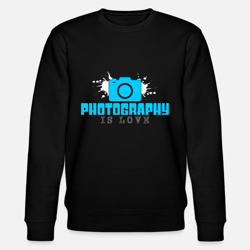Fotografie Spruch - Stanley/Stella Unisex Bio-Sweatshirt CHANGER  - Schwarz