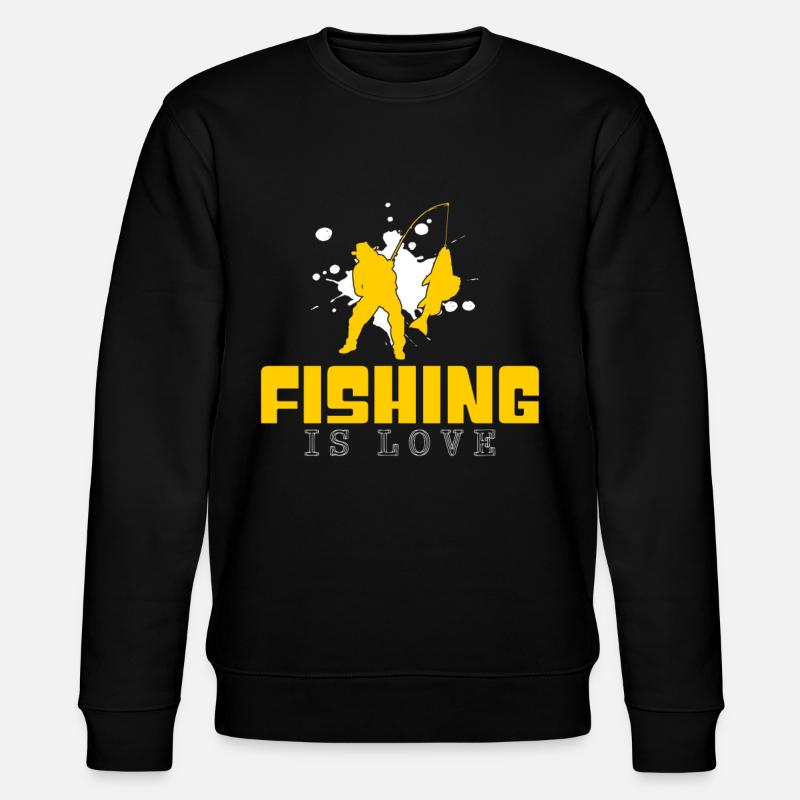 Dicton de pêche - Sweat bio CHANGER Stanley/Stella Unisexe - noir