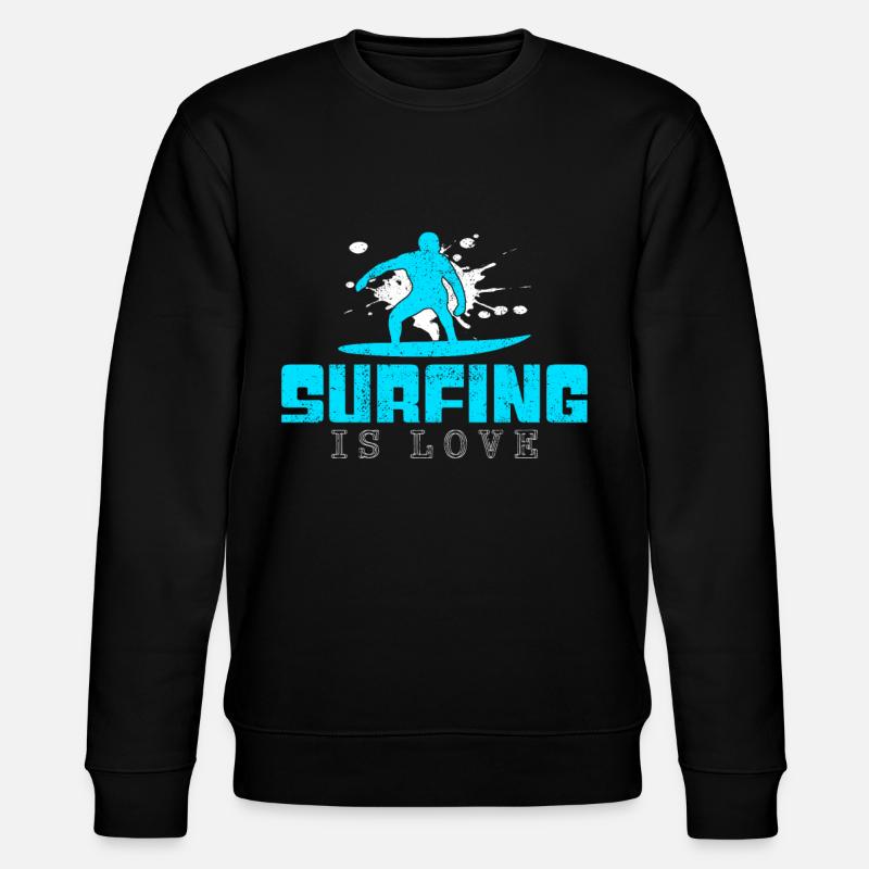 Dicton surf - Sweat bio CHANGER Stanley/Stella Unisexe - noir