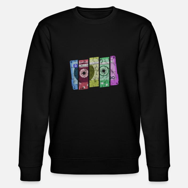 Cassette Colours - Stanley/Stella Unisex Bio-Sweatshirt CHANGER  - Schwarz