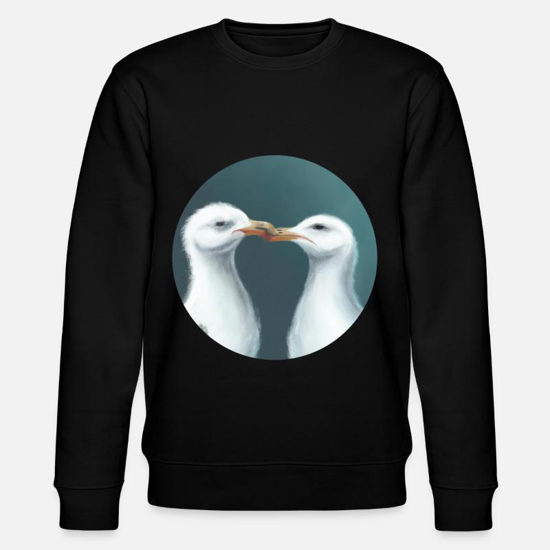 Embrasser des mouettes - Sweat bio CHANGER Stanley/Stella Unisexe - noir