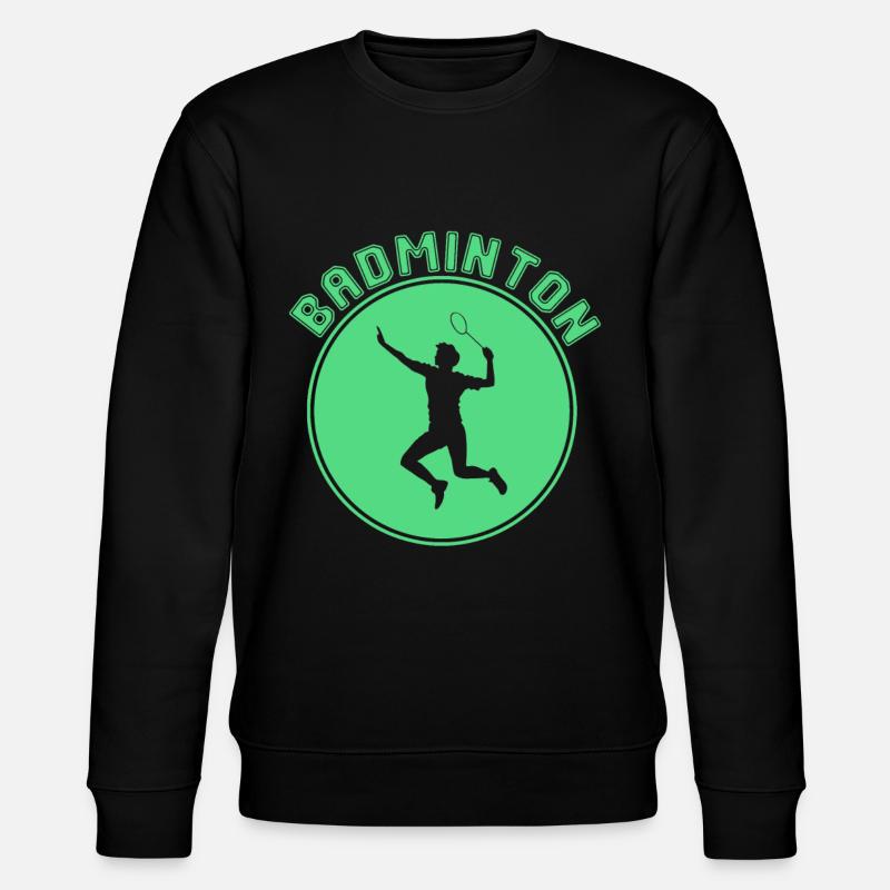 Badminton - Sweat bio CHANGER Stanley/Stella Unisexe - noir
