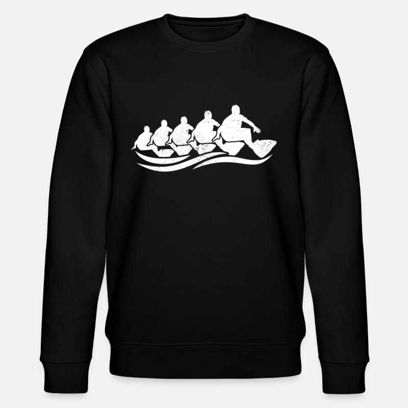 Surfing Group Retro Surfers - Stanley/Stella Unisex Bio-Sweatshirt CHANGER - Schwarz