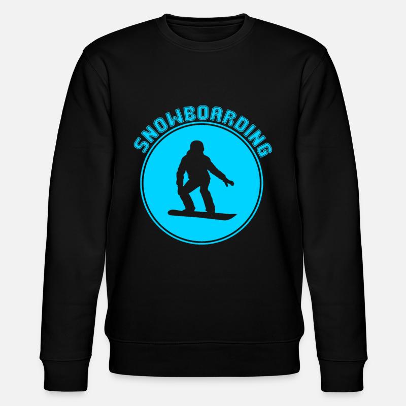 Snowboard - Sweat bio CHANGER Stanley/Stella Unisexe - noir