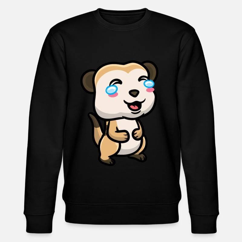 Erdmännchen Tierliebhaber Erdmännchenliebhaber - Stanley/Stella Unisex Bio-Sweatshirt CHANGER  - Schwarz