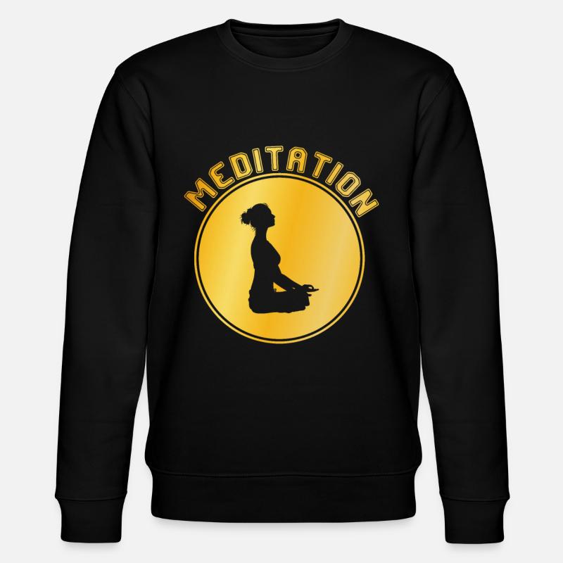 Meditation - Stanley/Stella Unisex Bio-Sweatshirt CHANGER - Schwarz