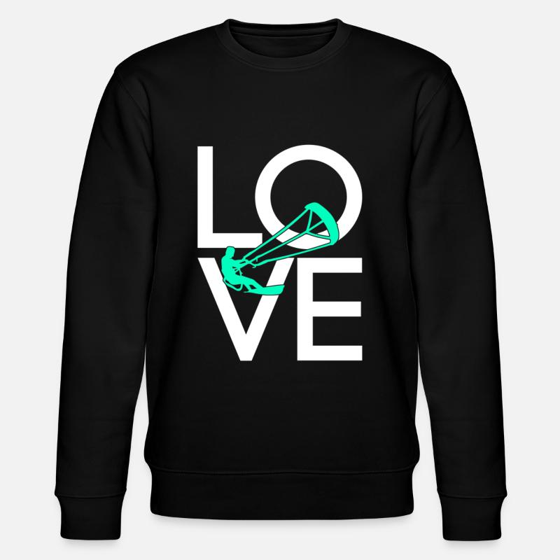 Kite surf - Sweat bio CHANGER Stanley/Stella Unisexe - noir