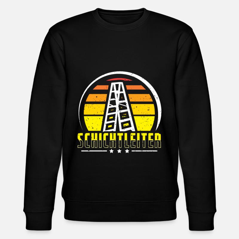 Schichtleiter - Stanley/Stella Unisex Bio-Sweatshirt CHANGER  - Schwarz