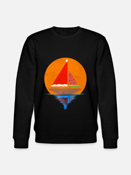 Sundown Voilier Santas Hat Pastèque - Sweat bio CHANGER Stanley/Stella Unisexe - noir