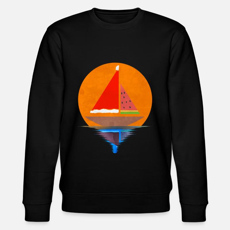 Sundown Voilier Santas Hat Pastèque - Sweat bio CHANGER Stanley/Stella Unisexe - noir