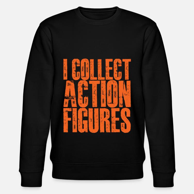 I Collect Action Figures 2 - Stanley/Stella Unisex Bio-Sweatshirt CHANGER  - Schwarz